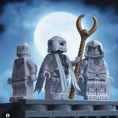 Cool Lego Minifigures, Lego Moon Knight, Custom Lego Minifigures, Beetlejuice Fan Art, Lego Dragon, Lego Wallpaper, Custom Minifigures, Lego Custom Minifigures, Amazing Lego Creations