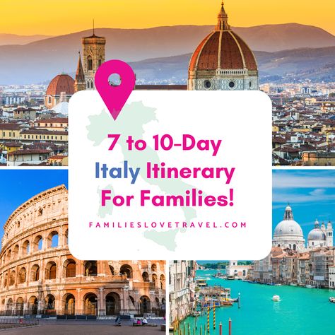 Embark on a magical 10-day tour through Italy, perfectly crafted for families! From the historic streets of Milan to the enchanting canals of Venice, experience a journey filled with culture, art, and fun. Italy's rich heritage and kid-friendly attractions make every city a treasure trove of discoveries. 🎨🍕  👉 Dive into our full guide to crafting the best Italian adventure for your family, filled with insider tips and must-see destinations! Italy With Kids, Italy For Kids, Italy Trip Planning, Visiting Italy, Travel Team, Trip To Italy, Explore Italy, Italy Trip, Italy Travel Guide