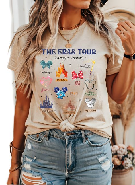 Princess Eras Tour Bella Canvas Shirt, Youth Eras, Disney Princess Tour Tee, Disney Princess Characters Shirt, Disneyland Shirt, Easter Gift Universal Studios Florida Outfits, In My Disney Era Shirt, Disney Girls Trip Shirts, Disney Graduation, Disney Gear, Disney Trip Outfits, Disney Eras, Disney Fits, Disneyland Shirt