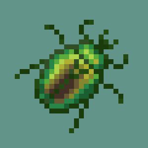 The mysterious metallic luster looks really nice. Green Beetle, Easy Perler Beads Ideas, Pixel Art Templates, 8bit Art, Cool Pixel Art, Diy Perler Bead Crafts, Motifs Perler, Pixel Art Grid, Tapestry Crochet Patterns