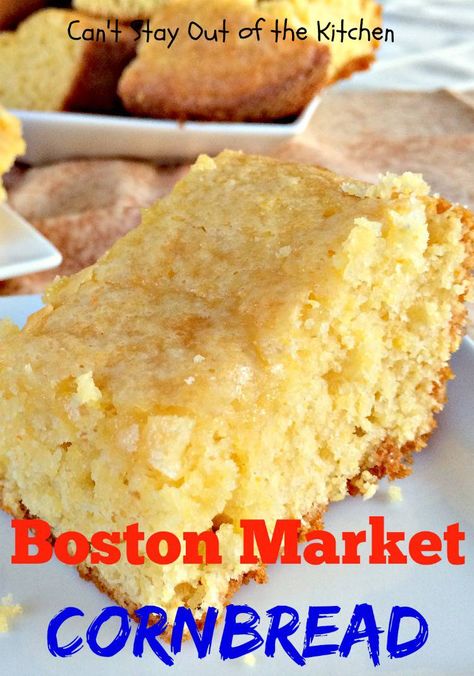 Boston Market Cornbread Recipe, Boston Market Cornbread, Cornbread Recipe Sweet, Boston Market, Buttermilk Cornbread, Cornbread Recipes, Terrific Tuesday, Jiffy Corn Muffin Mix, Corn Muffin Mix