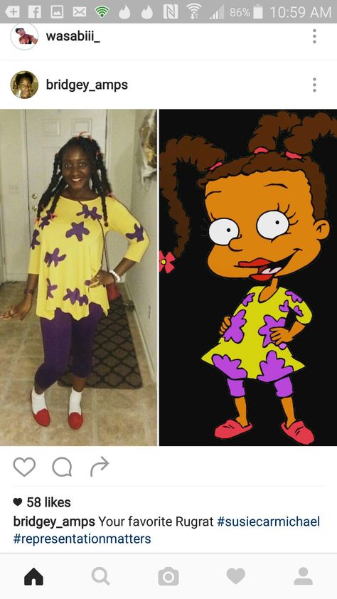 Susie Carmichael from Rugrats Suzie Carmichael Costume, Suzie Carmichael, Susie Carmichael, Costume Box, Costumes College, Box Costumes, Halloween Coustumes, After School Routine, 90s Costume