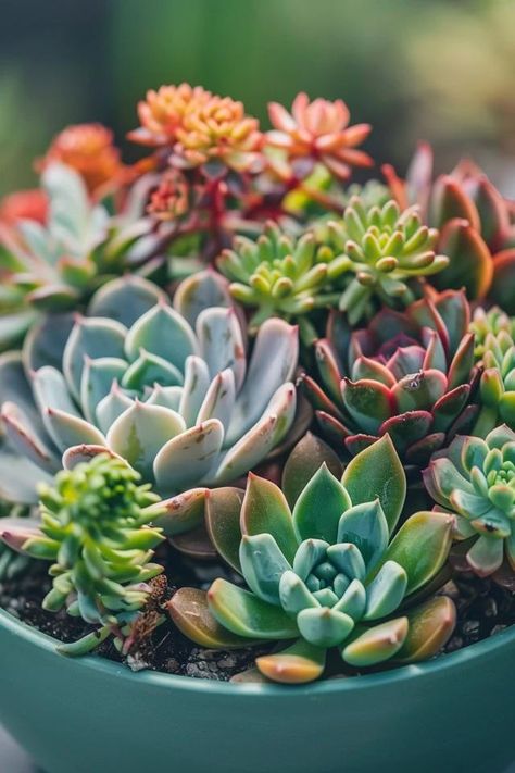 Compact Succulent Garden Ideas for Tiny Areas Garden Ideas For Small Spaces, Succulent Garden Ideas, Mini Succulent Garden, Green Succulents, Vertical Succulent Gardens, Euphorbia Milii, Potted Succulents, Porch Windows, Backyard Balcony