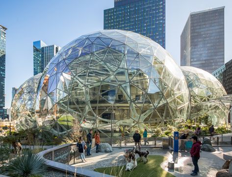 Amazon Spheres / NBBJ Amazon Spheres, Atlanta Botanical Garden, Sustainable Environment, Architectural Photographers, Urban Area, Structural Engineering, Built Environment, Green Space, House And Home Magazine