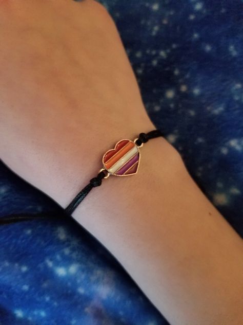 #Pride #Jewelry #LGBTQ+ Lesbian Accessories, Lesbian Bracelet, Supernatural Women, Lesbian Necklace, 2003 Fashion, I Need A Girlfriend, Pride Lesbian, Lgbtq Quotes, Pride Jewellery