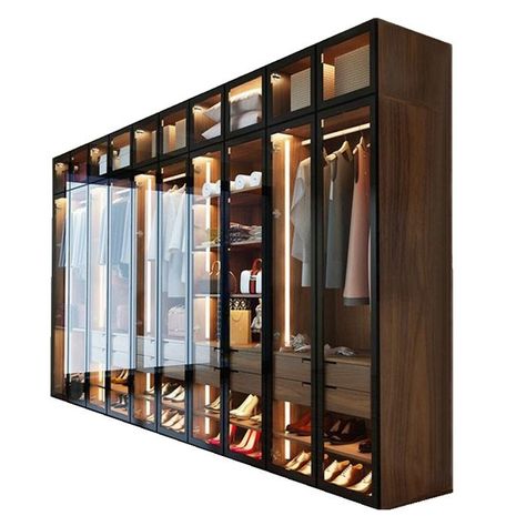 Door Modern Design, Wardrobe Diy, Glass Wardrobe, Wardrobe Design Modern, Dream Closet Design, Walk In Closet Design, Luxury Closets Design, Open Closet, Wardrobe Interior Design