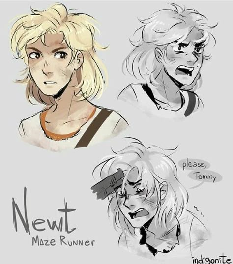 Newt By: Indigonite0 follow her on Insta an tumblr cause she is amazing Long Or Short Hair, Grave Yard, Maze Runner Thomas, Maze Runner Trilogy, Maze Runner Funny, Bookish Stuff, Maze Runner Movie, Newt Maze Runner, Oliver Phelps