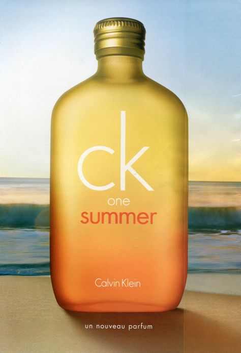 Ck Perfume, Perfume Poster, Ck One Summer, Summer Calvin, Calvin Klein Ck One, Ck One, One Summer, Vintage Ads, Vodka Bottle