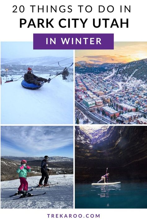 20+ Fun Things to do in Park City Utah in Winter Utah Travel Winter, Ski Resorts In The Us, Utah In Winter, Utah Ski Trip, Park City Utah Winter, Resorts In The Us, City In Winter, Ski Park, Park City Mountain