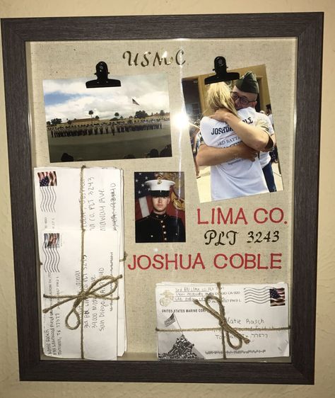 Usmc Crucible Table Ideas, Marine Corps Room Ideas, Marine Crucible Table Ideas, Marine Shadow Box Ideas, Marine Mom Quotes, Usmc Graduation, Boot Camp Graduation Gifts, Usmc Bootcamp, Marine Graduation