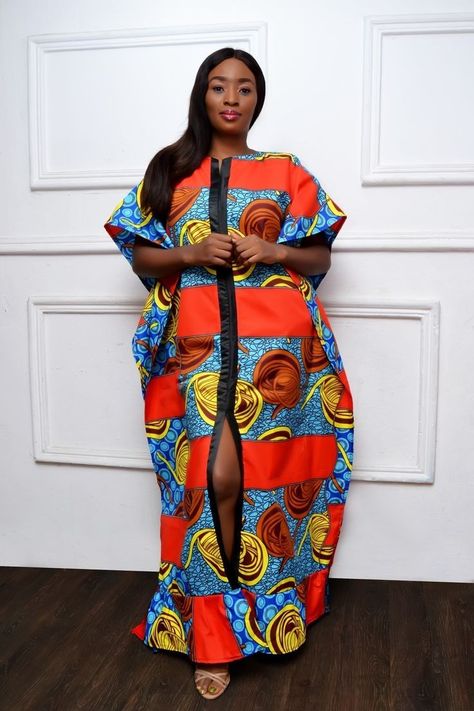 Ghana Women, Islamic Outfits, Ankara Kimono, Long African Dresses, African Dresses Modern, African Fashion Women Clothing, African Inspired Fashion, Design Dresses, African Fashion Women