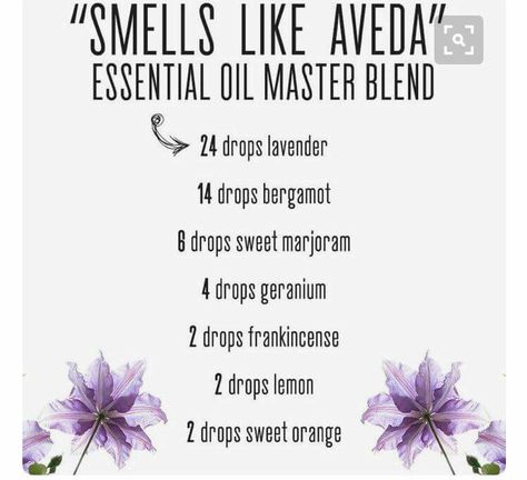 Aveda Massage Oil Blends, Essential Oil Combinations, Aromatherapy Recipes, Essential Oil Diffuser Blends Recipes, Perfume Recipes, Essential Oil Blends Recipes, Essential Oil Diffuser Blends, Young Living Oils, Oil Diffuser Blends