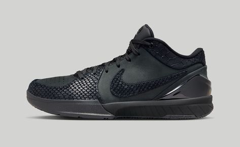 Kobe 4 Protro, Nike Essentials, Nike Zoom Kobe, Nike Models, Black Mamba, Triple Black, Nike Basketball, Nike Store, Kobe Bryant