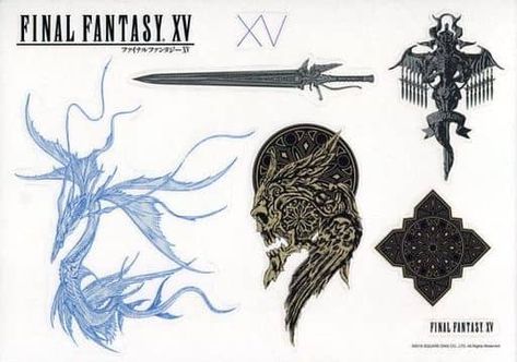 Ffxv Tattoo Ideas, Ffxv Tattoo, Final Fantasy Artwork, Uh Huh, Final Fantasy Xv, Skin Art, Hell Yeah, Fantasy Artwork, Beautiful Tattoos