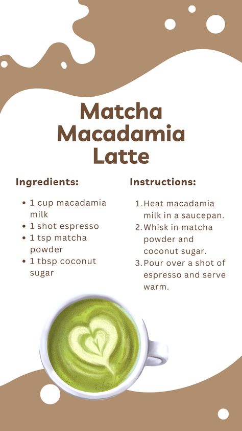 Brighten your family's day with the vibrant flavors of this Matcha Macadamia Latte Recipe, perfect for cozy moments at home. Celebrate the joys of motherhood and homemaking with every refreshing sip! #affiliate Peppermint Matcha Latte, At Home Matcha, Matcha Recipe, Coffee Business, Latte Recipe, Cozy Moments, Matcha Powder, Iced Latte, Matcha Tea