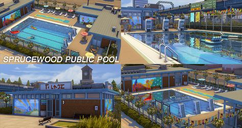 Sims 4 Pool Community Lot, Sims 4 Pool Lot, Sims 4 Community Pool, Sims 4 Public Pool, Sims 4 Lots Community, Sims 4 Community Lots, Public Pool, The Sims 4 Lots, San Myshuno