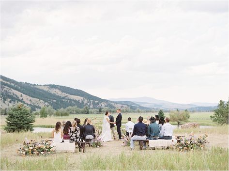 Intimate Destination Montana Wedding at The Ranch at Rock Creek | invevents.com Big Sky Wedding, Montana Wedding Venues, Winter Wedding Destinations, Sky Wedding, Montana Ranch, Wyoming Weddings, Montana Mountains, Jackson Hole Wedding, Outdoor Luxury