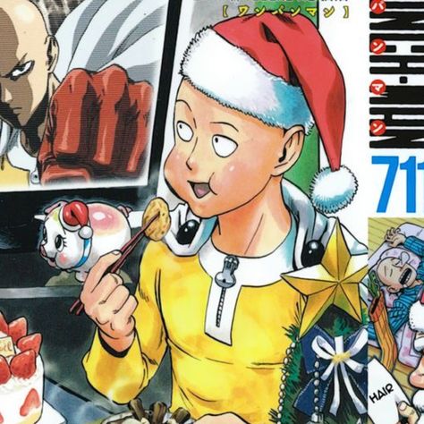 Saitama One Punch Man, One Punch Man Manga, One Punch Man Anime, Anime Christmas, Skateboard Design, Man Icon, Christmas Icons, Punch Man, Manga Characters