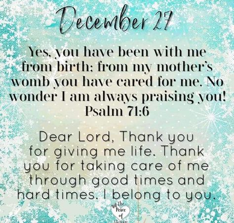 New Month Wishes, Christian Husband, Psalm 71, You Belong With Me, Daily Verses, December 27, Daily Scripture, Morning Blessings, Daily Living