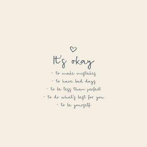 It’s ok friend 💛We all make mistakes, have bad days, are less than perfect. It's okay to do what's best for YOU and to always just BE YOURSELF.    #justbreathe #inspirational #motivational #motivation #motivationalquotes #quoteoftheday #create #success #focus #ceremonywellness #lifequote #inspo #qotd Do What Best For You Quotes, You Have To Do It Yourself Quotes, It’s Ok To Do What’s Best For You, It’s Okay To Have Bad Days, It’s Ok To Have Bad Days, Doing What’s Best For Me, It’s Okay To Make Mistakes, It’s Ok To Make Mistakes, Do What’s Best For You