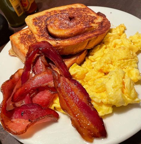 French Toast Eggs And Bacon, Bacon Eggs And Toast, Cinnamon Bread French Toast, Whole Grain Sourdough, Norman Architecture, Toast Bacon, Bread French Toast, Bread French, Bacon Eggs Breakfast