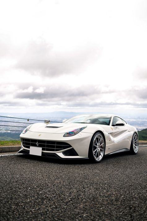 White Ferrari F12 Berlinetta - ADV10 Track Spec CS Series Wheels Ferrari Berlinetta, Cool Truck Accessories, Ferrari F12berlinetta, F12 Berlinetta, White Ferrari, Aesthetic Cool, Ferrari 458 Italia, Ferrari F12, Pimped Out Cars