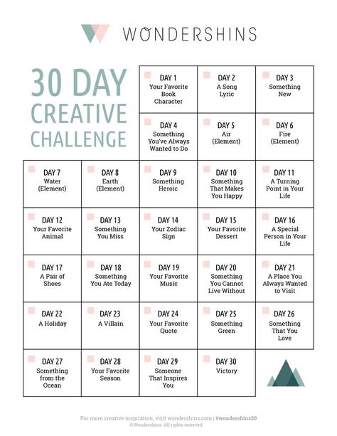 30 Day Instagram Challenge, Challenge 30 Day, Change Quotes Positive, 30 Day Writing Challenge, Comunity Manager, Art Journal Challenge, Music Challenge, Creative Prompts, 30 Day Song Challenge