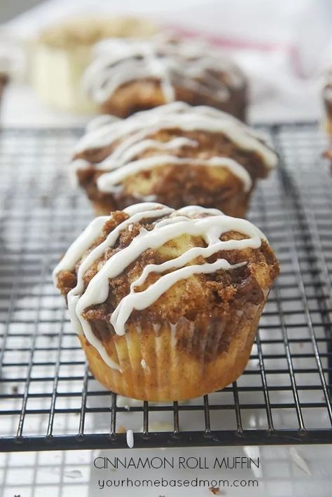 Cinnamon Roll Muffins, Jumbo Muffins, Cinnamon Muffins, Muffin Tin Recipes, Cinnamon Roll Cake, Homemade Muffins, Breakfast Muffins, Best Recipe, Cinnamon Roll