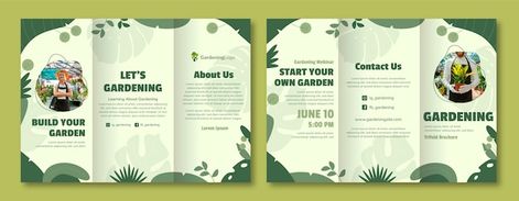 Brochure Design Illustration, Broucher Ideas Design, Plant Brochure, Dump Acc, Brochure Design Ideas, Brochure Design Creative, Brochure Ideas, Template Brochure, Pamphlet Design