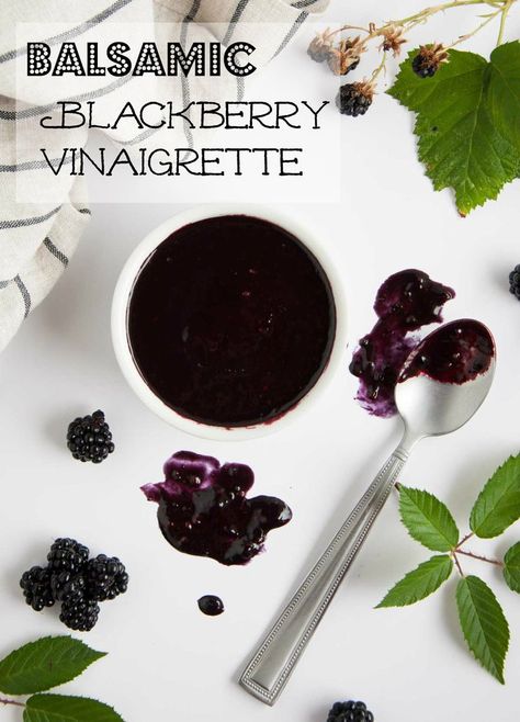 Blackberry Vinaigrette, Blackberry Balsamic, African Peanut Soup, Blackberry Recipes, Vinaigrette Recipes, Dressing Recipes, Berries Recipes, Balsamic Vinaigrette, Recipes Homemade