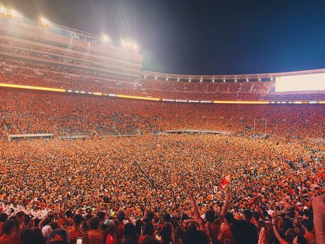 Neyland Stadium after beating Alabama Neyland Stadium, Tennessee Volunteers Football, Tennessee Football, College Football Teams, Rocky Top, Football Stadiums, Junior Year, University Of Tennessee, Tennessee Volunteers