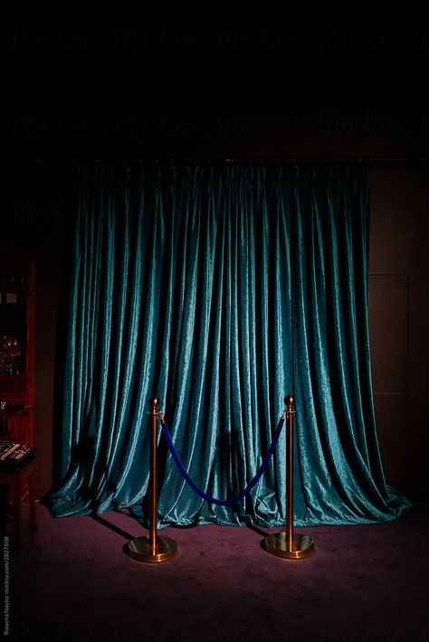 Background Of Stage Curtain With Spotlight | Stocksy United Curtain Set Design, Velvet Background Photoshoot, Curtain Photoshoot Ideas, Curtain Stage Design, Stage Curtains Backdrop, Stage Curtains Drawing, Curtain Theatre, Stage Curtain Background, Theater Curtains Stage