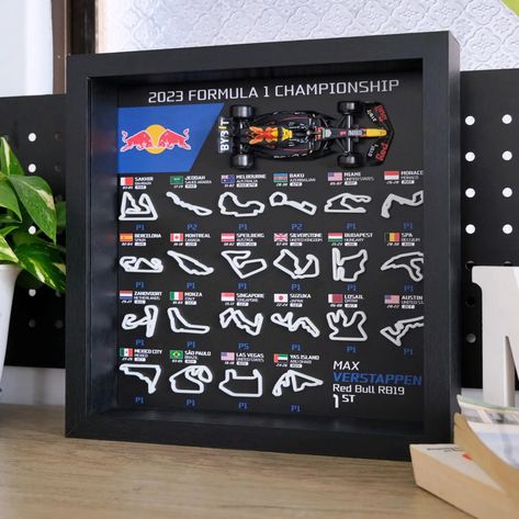 A unique F1 gift and F1 wall art for racing enthusiasts. Our F1 track frames showcase F1 calendar tracks & your favorite driver in a single frame. Easy to customize with options to add your favorite driver's standings. Shop Now. F1 Gifts For Boyfriend, F1 Birthday, F1 Gifts, F1 Wall Art, F1 Calendar, F1 Track, F1 Merch, Floral Prom Dresses, Abstract Pattern Design