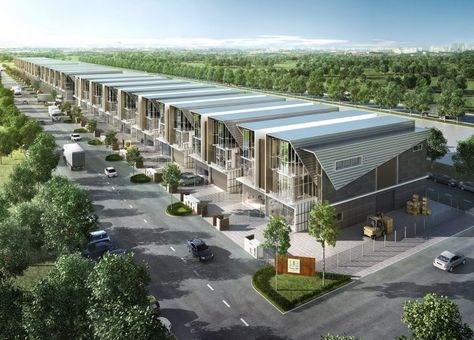 Nouvelle Industrial Park @ Meru - Construction Plus Asia Multi Storey Car Park Design, Industrial Park Design, Factory Elevation, Industrial Park Architecture, Factory Plan Architecture, Abu Ghraib, Factory Architecture Industrial Facade, Industrial Estate, Steel Structure Buildings