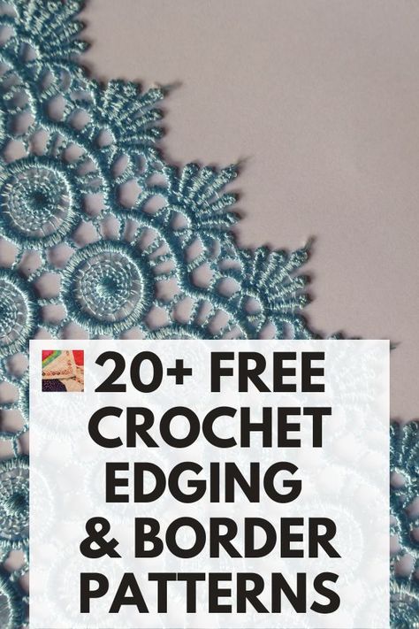 Crochet Edging Patterns Free, Crochet Edging Tutorial, Crochet Edging Pattern, Crochet Blanket Border, Crochet Blanket Edging, Crochet Doily Rug, Reverse Single Crochet, Border Patterns, Crochet Border Patterns