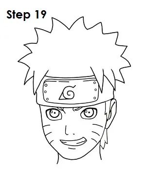 How to Draw Naruto Step 19 How To Draw Naruto, Naruto Drawings Easy, Naruto Drawings, Diy Crafts Paper Flowers, Crafts Paper, Learn How To Draw, Learn To Draw, Paper Flowers, To Draw