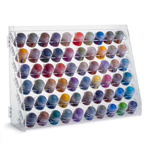 Amazon.com: Plydolex Paint Rack Organizer with 54 Holes Suitable for Tamiya Paints - Wall-mounted Wooden Craft Paint Storage Rack - Craft Paint Holder Rack 16x5.2x12.6 inch : Arts, Crafts & Sewing Acrylic Paint Storage Wall, Acrylic Paint Tube Storage, Acrylic Paint Bottle Storage, Storage For Acrylic Paint Bottles, Acrylic Paint Bottles, 2 Oz. Paint Bottle Storage Diy, Craft Paint Storage, Paint Rack, Paint Organization