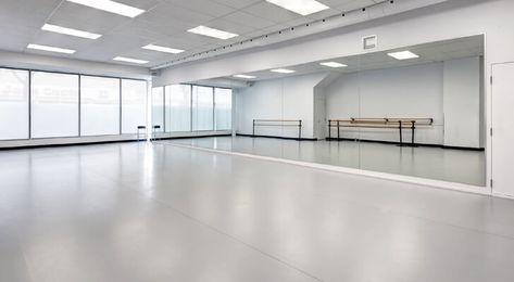 Dance studio floor. Cushioned vinyl flooring made especially for dance by providing a degree of flexibility to prevent high force impact. Basement Suite Ideas, Dance Studio Floor, Cushioned Vinyl Flooring, Dance Studio Design, Dance Studio Decor, Home Dance Studio, Mansion Living, Studio Floor, Dance Studios