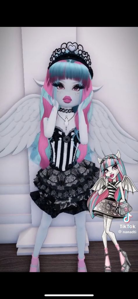 Monster High School Dress To Impress, Monster High Dress To Impress, Monster High Cosplay, Dti Codes, Dti Theme, Dress Impress, Monster High School, Roblox Dress, Bloxburg Decals Codes Wallpaper