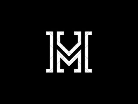 Hm Monogram, M Design Logo, Hm Logo, M Letter Design, Dm Logo, Band Tattoos For Men, Unique Monogram, Banner Drawing, H And M