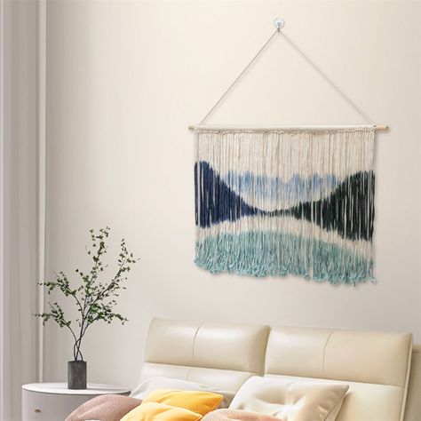 Woven Tapestry Art, Modern Bohemian Farmhouse, Minimalist Theme, Macrame Home Decor, Handmade Tapestries, Macrame Tapestry, Bohemian Farmhouse, Theme Nature, Nature Wall Decor