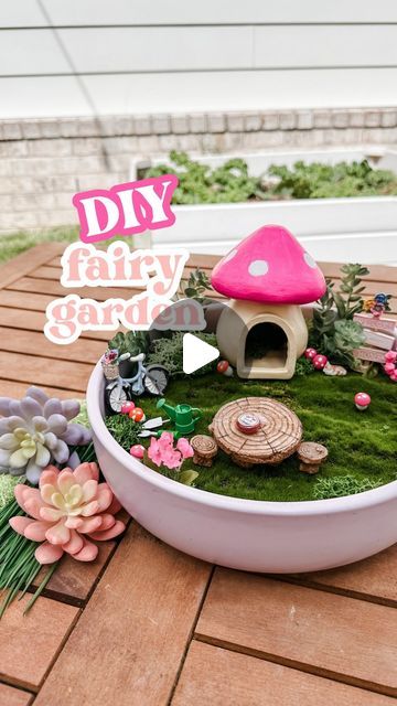 Jordyn Wilson • DIYs ✨ Seasonal Inspo ✨ Motherhood on Instagram: "DIY Fairy Garden 🧚 My daughter has been seeing little fairy gardens on our walks in our neighborhood, so I wanted to surprise her with one for the spring. She loved to play with it while we’re outside in the real garden. 

You can make them in little planters, pots, or just right on the ground or at the base of a tree! They’re so cute and fun to accessorize! @michaelsstores has so many cute things to make your fairy garden dreams come true - I spent forever in the store trying to decide which things I wanted 😍 

Comment if you want the links to what I used and follow for more fun ideas!

Follow @michaelsstores and share how you #makeitwithmichaels

#michaelsmakers #makeitwithmichaels #everythingtocreateanything #fairygarde Fairy Gardens Ideas, Cute Things To Make, Garden Ideas Homemade, Diy Fairy Garden Ideas, Kids Fairy Garden, Diy Fairy Garden, Surprise Her, Diy Fairy, Things To Make