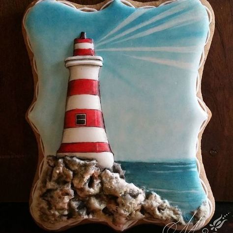 Simple Gingerbread Cookies, Beach Cookies, Cookie Decorations, Sea Cakes, Paint Cookies, Themed Cookies, Summer Cookies, Fancy Cookies, Cookie Frosting