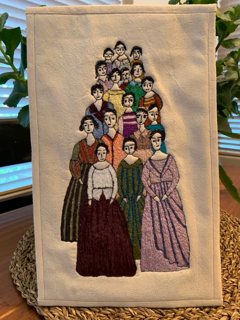 Freehand Sewing Machine Embroidery, Basic Sewing Machine, Women Standing, Sewing Machine Embroidery, Group Of Women, Basic Sewing, Unique Colours, Little Women, Woman Standing