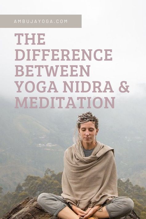 What's the Difference Between Yoga Nidra and Meditation? | Ambuja Yoga Yoga Nidra Benefits, Yoga Psychology, Cosmic Yoga, Yoga Nidra Script, Nighttime Ritual, Meditation Circle, Meditation Training, Yoga Alignment, Nada Yoga