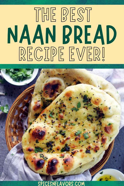 Best Naan Bread Recipe, Naan Bread Recipe Easy, Easy Homemade Naan, Naan At Home, Pizza Naan, Make Naan Bread, How To Make Naan, Naan Bread Recipe, Homemade Naan