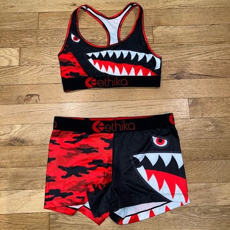 Women’s Ethika Bra & Short Set Ethika Sets Women, Psd Womens Outfit, Boxers Ethika, Psd Boxers Women Outfit, Ethika Set, Psd Boxers Women, Ethika Boxers Women, Ethika Womens Outfit, Ethika Boxers