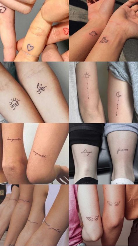 Couple Tattoos Small Fingers, Secret Tattoo Ideas For Couples, Pair Tattoos Friends Aesthetic, All We Need Is Love Tattoo, Matching Henna, 44 Tattoo, Hand Tattoo Images, Secret Tattoo, Tattoo Design For Hand