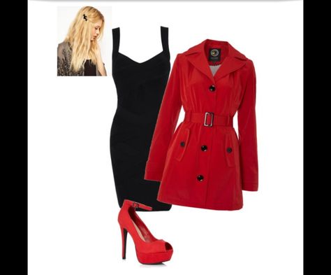 Red Coat-Pretty little liars Halloween Idea, Costumes For Teens, Pretty Clothes, Red Coat, Halloween Costumes Women, Dream Clothes, Pretty Little Liars, Teen Girls, Costumes For Women