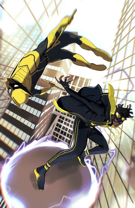 Static Shock, The Bat Man, Art Showcase, Dc Comics Heroes, Dc Comics Superheroes, Dc Comics Artwork, Dope Cartoon Art, Animation Art Character Design, Black Characters